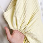 A.L.C. Delfina Dress one shoulder pleated cutout Canary yellow faux leather Photo 10