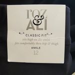 Roz & Ali Black Classic Fit Ankle Pants Size 12 NWT Photo 5