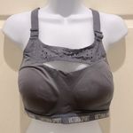 Victoria's Secret Victoria Sport Gray Racerback Mesh Cut Out Padded Sports Bra Photo 1