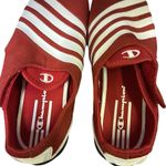 Champion  Red and White Breeze Striped Suede Leather Shoes Womens 5.5 Photo 4