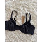 SKIMS  Fits Everybody Lace Demi Underwire Bra Onyx Size 38D Photo 2