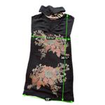 Comptoir des Cotonniers "Idaline" 100% Silk Floral Dress – Size 36 Black Photo 1