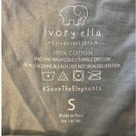 Ivory Ella Ivory‎ Ella Womens Long Sleeve T-Shirt Top Small Elephant Graphic Blue Photo 1