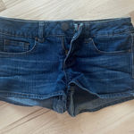 Low Rise Y2K Micro Jean Shorts Blue Size 2 Photo 0