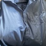 Men’s George Relaxed Button Down Blue Size 15 Photo 1