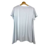 Athleta  Essence Handkerchief Hem Top Sz L Blue Womens Athletic Short‎ Sleeve Photo 1