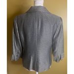 Doncaster Gray Herringbone Wool Blend Blazer Petite Size 10 Photo 3