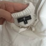 7 For All Mankind  Babydoll Tie Back Dress White  Sz  M Photo 5