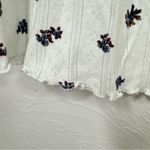 City Chic  White Floral Eyelet Tank Top Women XL Romantic Ruffle Adjustable Strap Photo 5