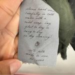 Raquel Allegra Tie Dye Olive Green Silk Long Sleeve Top Women's Size 2 Medium Photo 7