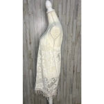 Aerie ‎ Women's Medium Ivory Lace Hi-Low Swimsuit Coverup Dress Photo 3