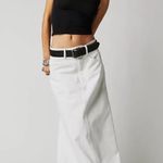 Free People Come As You Are Denim Maxi Skirt Photo 2