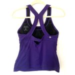 Athleta Purple Athletic Tankini Top Raceback Sports Bra Activewear z M Photo 1