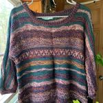 Multicolor Knit Sweater Multiple Size M Photo 1