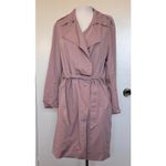 All Saints Bexley Mac Trench Coat in Rose Pink Size Medium Photo 1