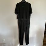 Nike Women’s  Jacquard Set Olive Green‎ Terry Cloth Size Small Top Large Bottoms Photo 12