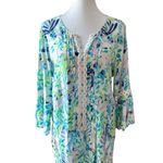 Lilly Pulitzer  Large Dress Tunic Boho Hollie Resort Wear Beach Cruise Coastal Photo 10