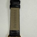 Tourneau 100ft Gold Pegasus Icon Black Leather Limited Edition Watch New Battery Photo 3