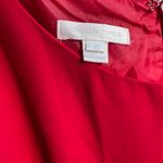 London Times Women’s casual ruffled bottom red dress Photo 6