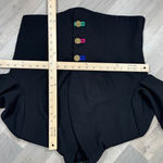 Vintage City Girl Petites 80s Rainbow Fringe Crop Blazer Jacket Black 12 Medium Size undefined Photo 11