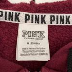 PINK - Victoria's Secret Pink by Victoria’s Secret hooded‎ sweatshirt full zip in maroon hoodie Medium Photo 5