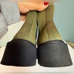 ZARA  Women's Olive and Black Ankle Boots Photo 3