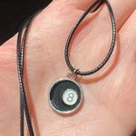 Handmade 8 ball grunge funky unisex simple necklace🎲8️⃣🖤 Photo 3