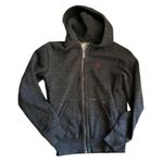 POLO RALPH LAUREN HOODIE Sweat Jacket Full Zip Charcoal Grey Faded Black Size XS Gray Photo 4