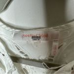 See By Chloe  White Short Sleeve Eyelet Elastic Waist Dress in Medium Photo 1