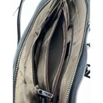 Kattee Large Black Leather Tote Shoulder‎ Bag, Purse, 2 Handles Zippered Pockets Photo 5