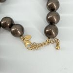 Lia Sophia  faux metallic Pearl &‎ floral rhinestone pendant necklace Photo 2