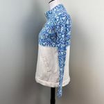 Lilly Pulitzer Asher Popover Long Sleeve Top Whisper Blue Small UPF 50+ Holiday Photo 3