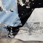 Calvin Klein Blue and Black Patterned Top Photo 1