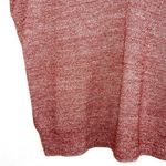J.Crew Rust Orange Heathered Wool Linen Blend V-neck Sweater Photo 4