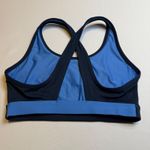 Avia  Sports Bra Medium Blue Crossback Perforated Activewear Workout Support‎ # Photo 1