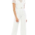 Mac Duggal 26621 Illusion Belted Jumpsuit in White 8 Photo 1