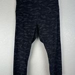 Lululemon Align Crop 21" Sequoia Camo Print Deep Coal Black Size 12 Photo 0