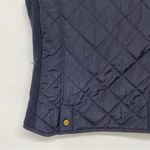 Max Studio  Navy Blue Quilted Puffer Vest Womens Small Outerwear Fall Warm Casual Photo 3