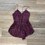 Vintage Barbizon Boutique Satin Remarque Sz S Purple Sleep Romper Teddy Photo 4