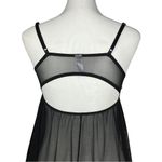 Y2K Black Sheer Babydoll Chemise Push Up Slip Dress. Small. Coquette, Whimsigoth Photo 8