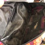 Betsey Johnson Betseyville  Retro floral hand bag makeup purse zipper closure unique design Measurement in pics, makeup stains on interior. Photo 6