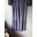 Boden Women's Navy Blue Midi Dress with Puff Sleeves Size 2P Photo 7