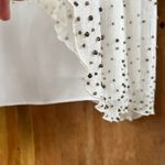 WD•NY WDNY White And Gold 100% Silk Beaded Cocktail Dress Size 8. NEW Photo 9