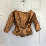 Opening Ceremony Callipygian  Copper Tie Bust Button Down Photo 6