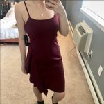Lulus NWT burgundy ruffle sleeveless mini dress Photo 3