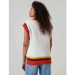 NWT Harry Potter Warner Bros. Hogwarts Womens Sweater Vest Cream Photo 1