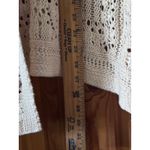 Lucky Brand Crochet Open Front Cardigan Cream L Boho western overisze Photo 8