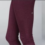 Lululemon  In the Flow Crop Leggings size 6 maroon Photo 10