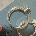 Mia Fiorre Etched Sterling Silver Hoops Earrings Photo 2