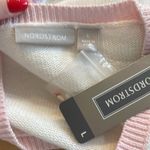 Nordstrom NWT Vintage Embroidered Shoes Makeup Jewelry Theme Cardigan Photo 3